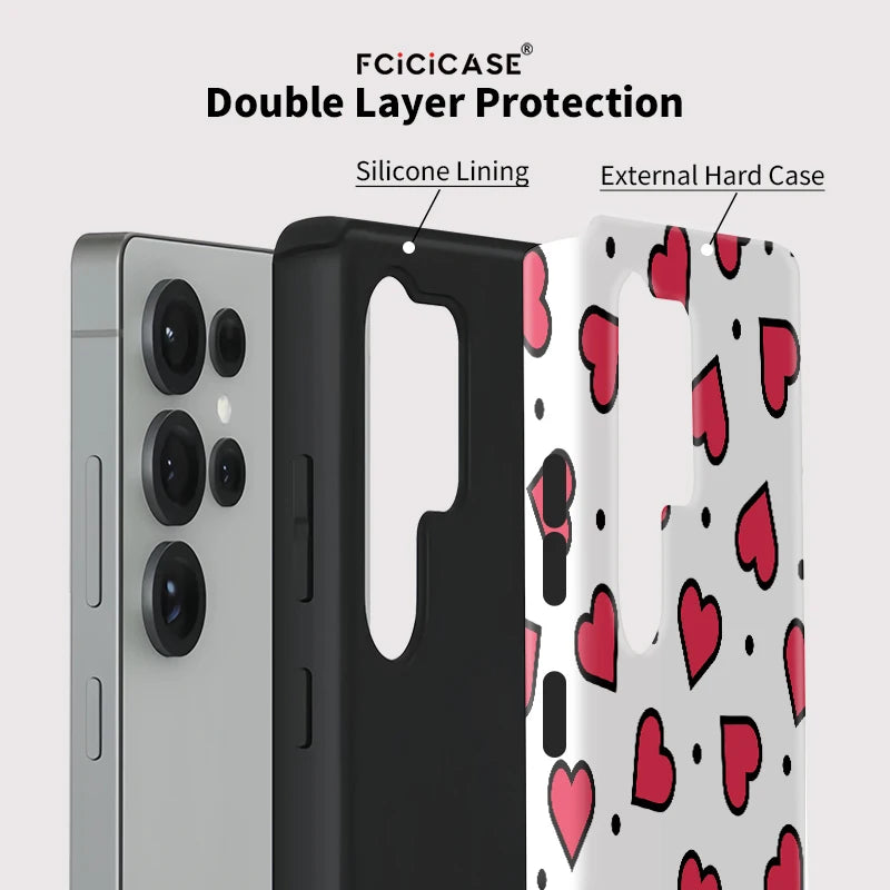 Samsung Galaxy Love Heart Statement Case