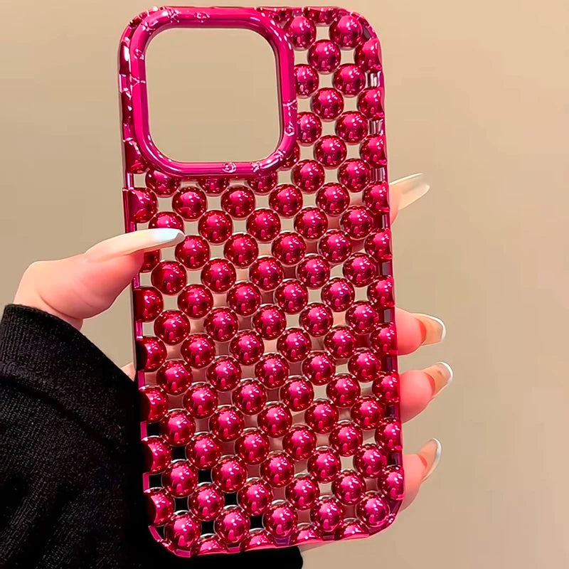 Ruby Crystal Grid Case
