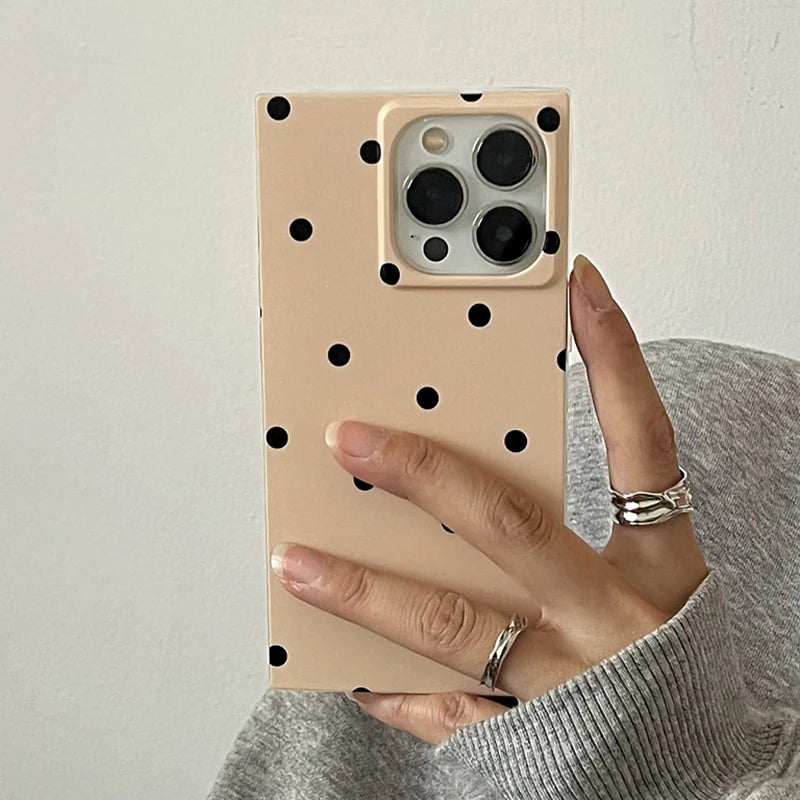 Polka Dot Classic Case For iPhone 16 17 Pro Max 15 14 13
