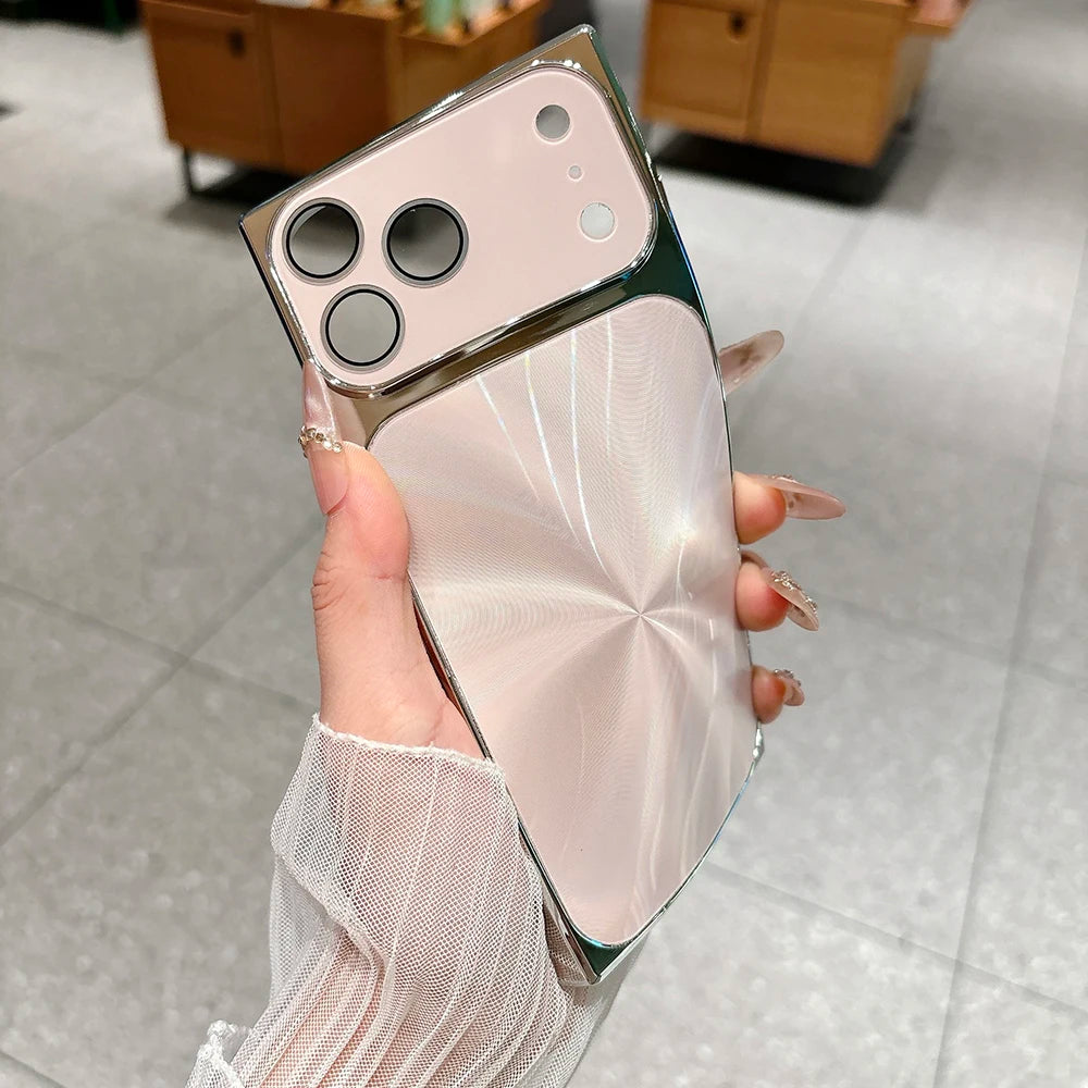 Blush Radial Glow Case for iPhone 17pro 16 15 14 13 Pro Max
