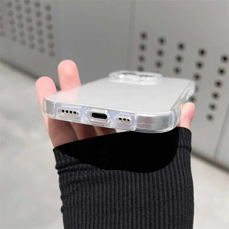 Cute Cat Ears Transparent Phone Case