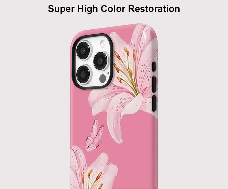 IPHONE Pink Lily Bloom Case