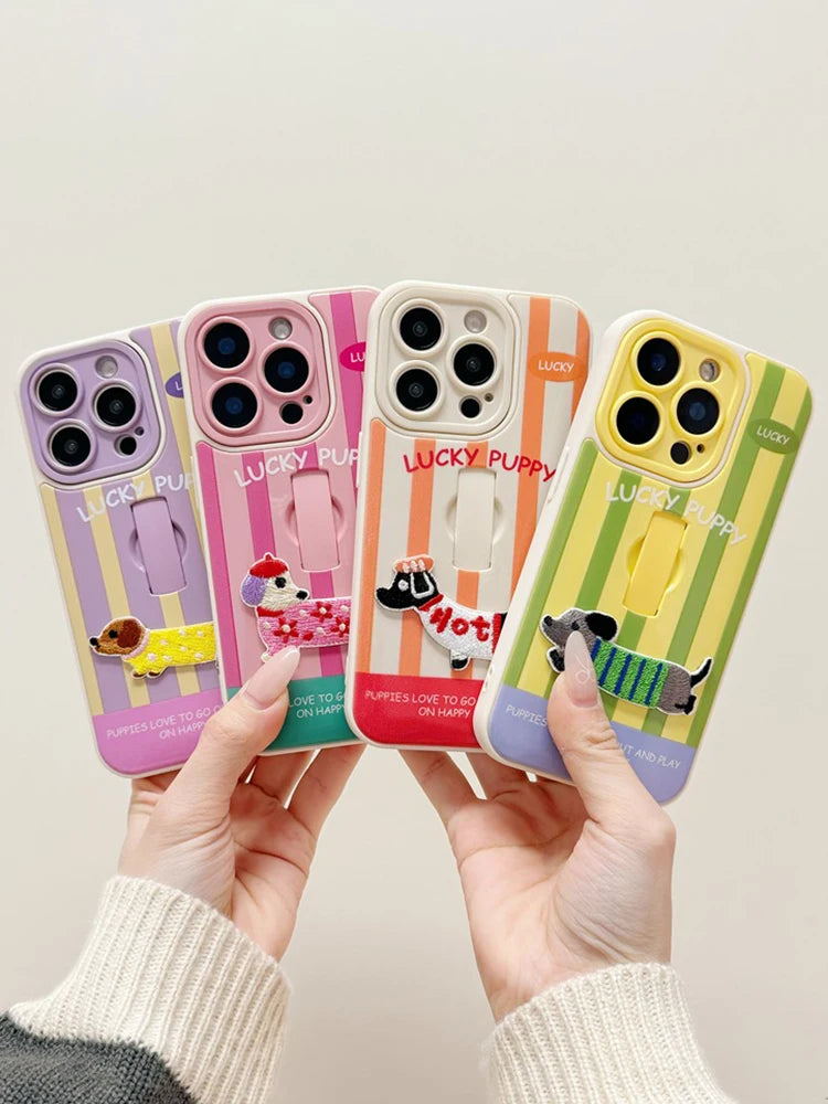 Puppy Stripe Case
