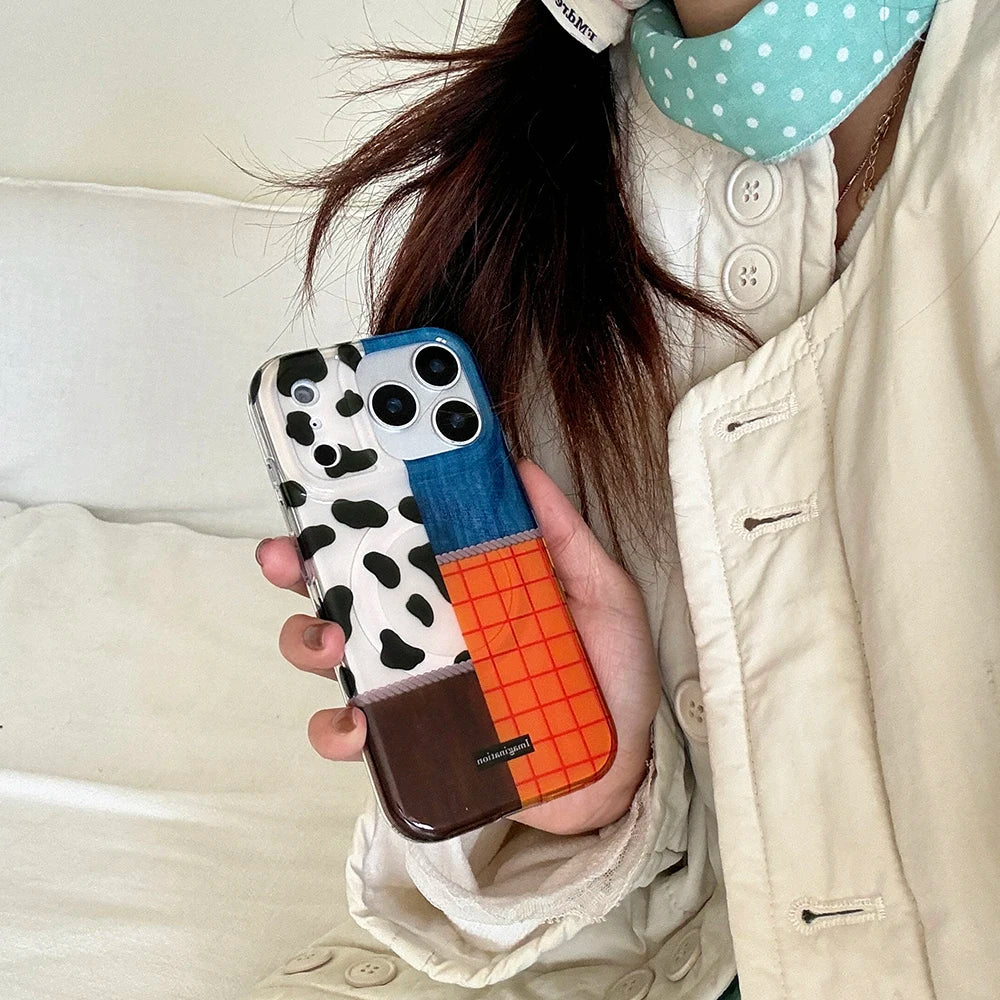 Colorblock Patch Case