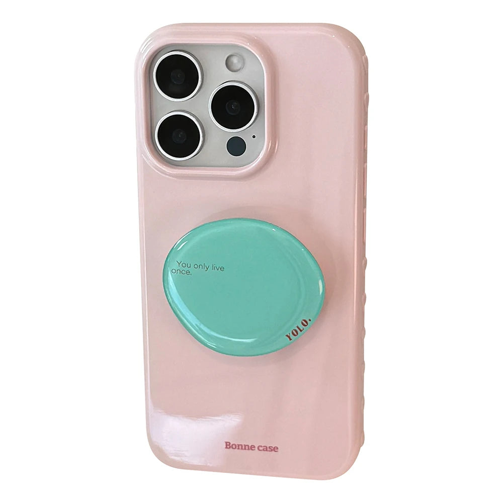 Heart Grip Wood Case for Iphone 13 14 15 16 17 Pro Max