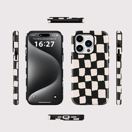 IPHONE Bold Checker Statement Case
