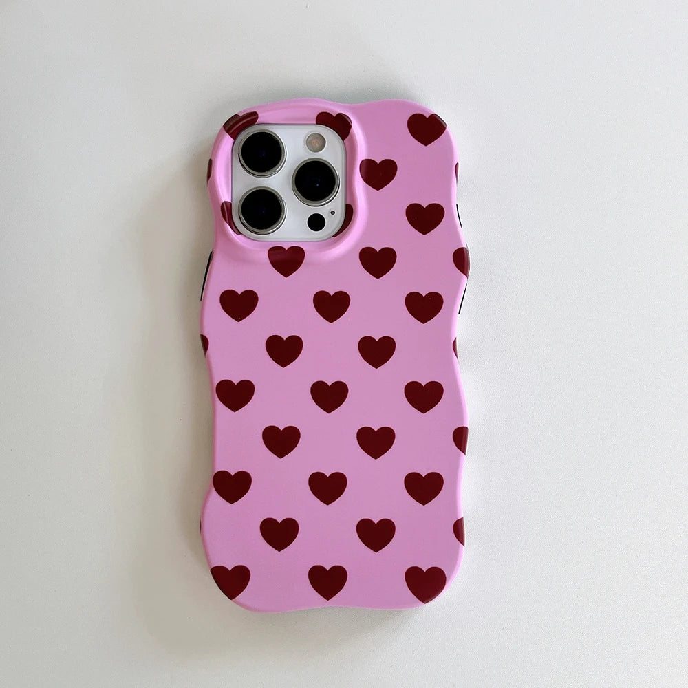 Heart Print Statement Case