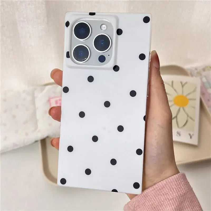 Polka Dot Classic Case For iPhone 16 17 Pro Max 15 14 13